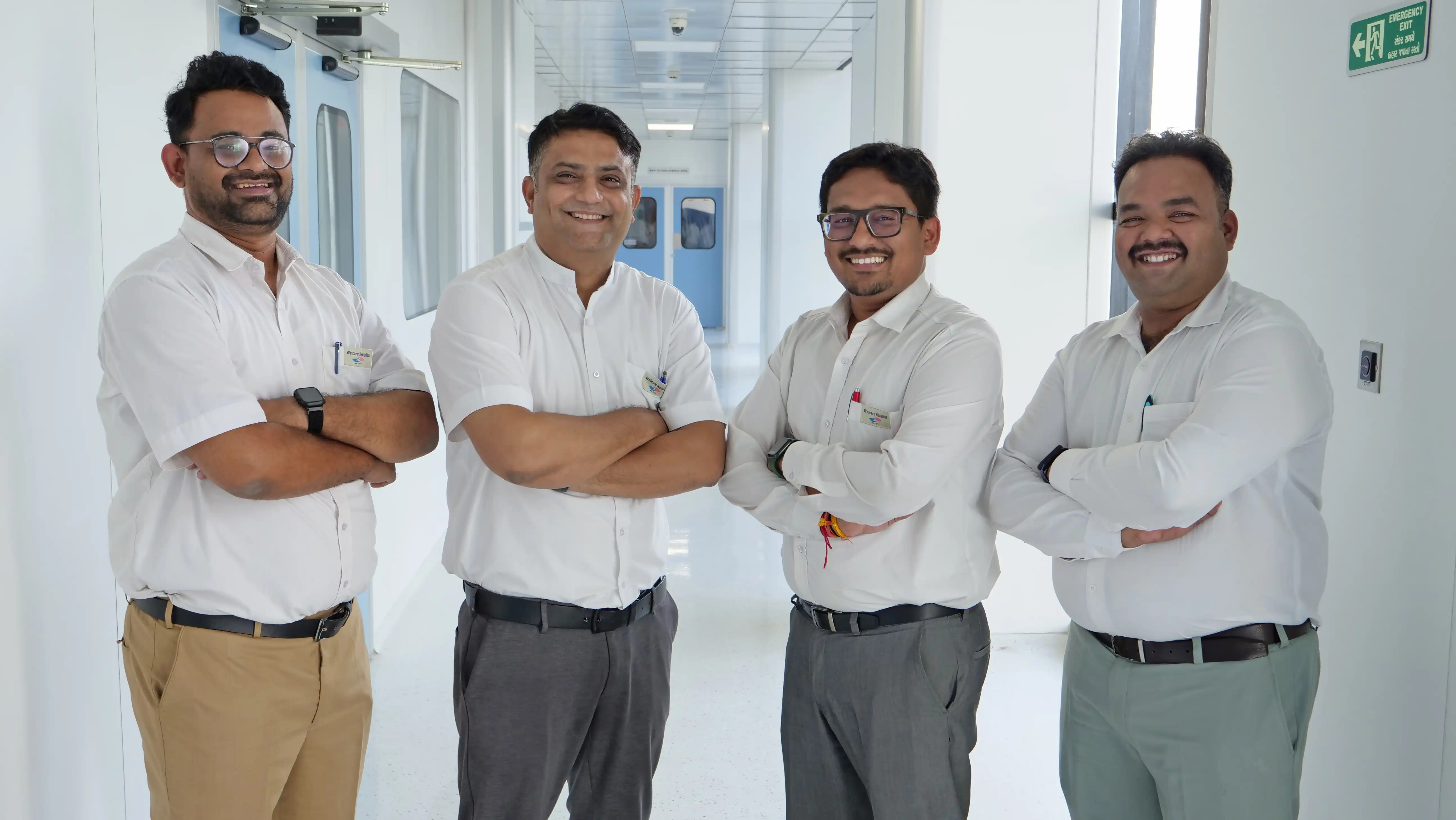 Dr. Ronak Patel Dr. Kalpesh Patel Dr. Varun Shah Dr. Jigar Shah - Welcare Hospital Vadodara