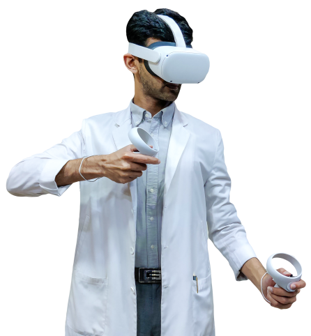 Dr. Kshitij Mody with VR