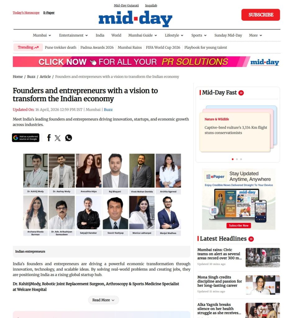 Founders and Entrepreneurs with a Vision to Transform the Indian Economy