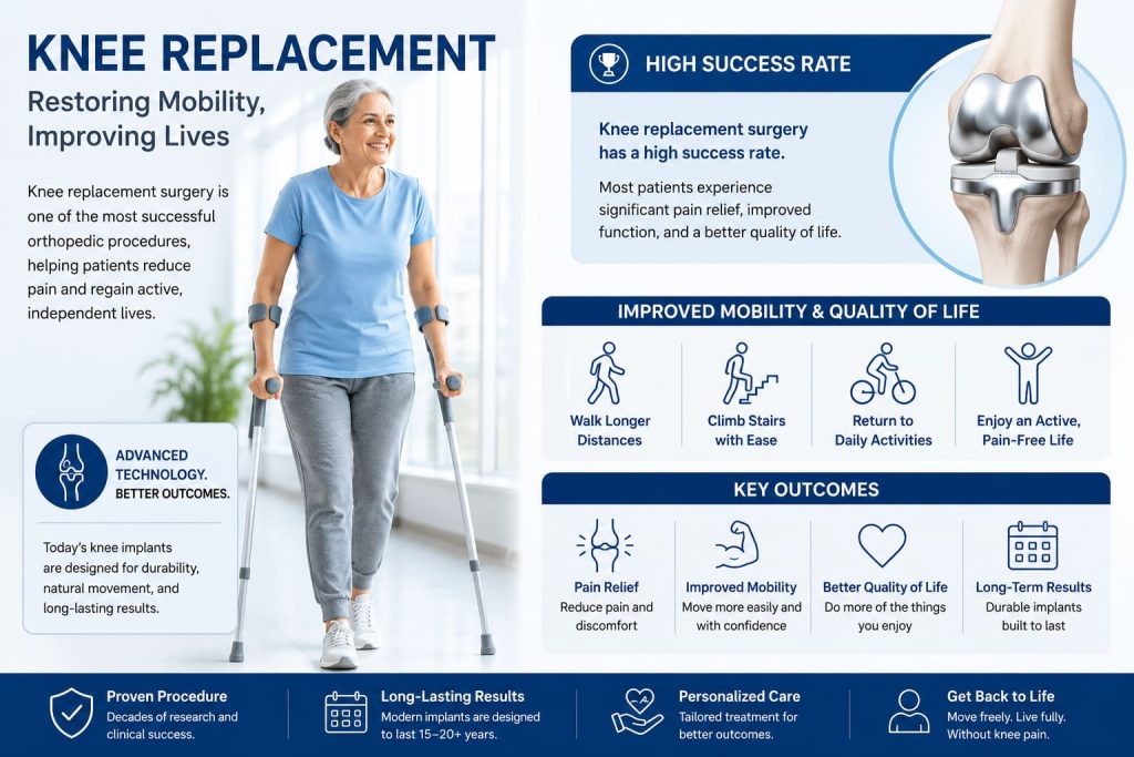 Knee replacement- restoring mobility and lives